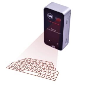 Microware Bluetooth Wireless Laser Projection Virtual Keyboard Portable Full-Size Keypad