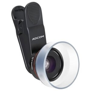 Adcom AD-25MM Professional HD 10x Macro Mobile Phone Camera Lens with Lens Hood