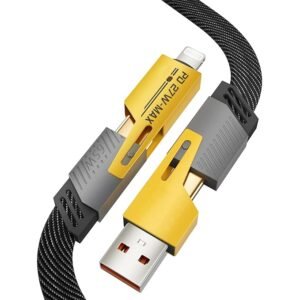 amazon basics Quad Pro 4-in-1 Metal Flat Braided Indestructible Smartphone