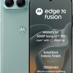Motorola Edge 70 Fusion 5G (Pantone Blue Surf, 8GB RAM, 256GB Storage)