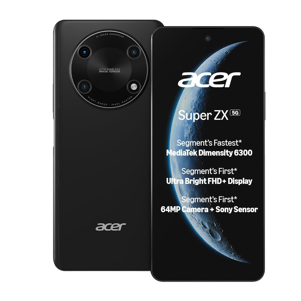 acer Super ZX 5G (Carbon Black, 6GB RAM, 128GB)