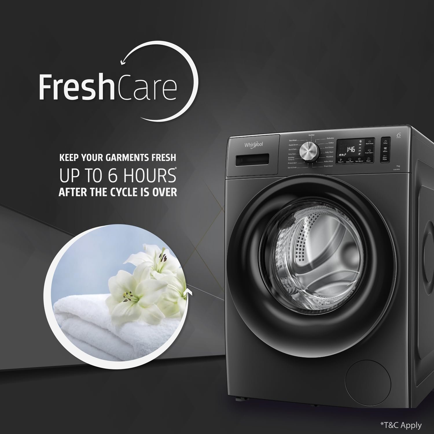 Whirlpool 7 Kg 5 Star Inverter Front Load Washing Machine - Image 4