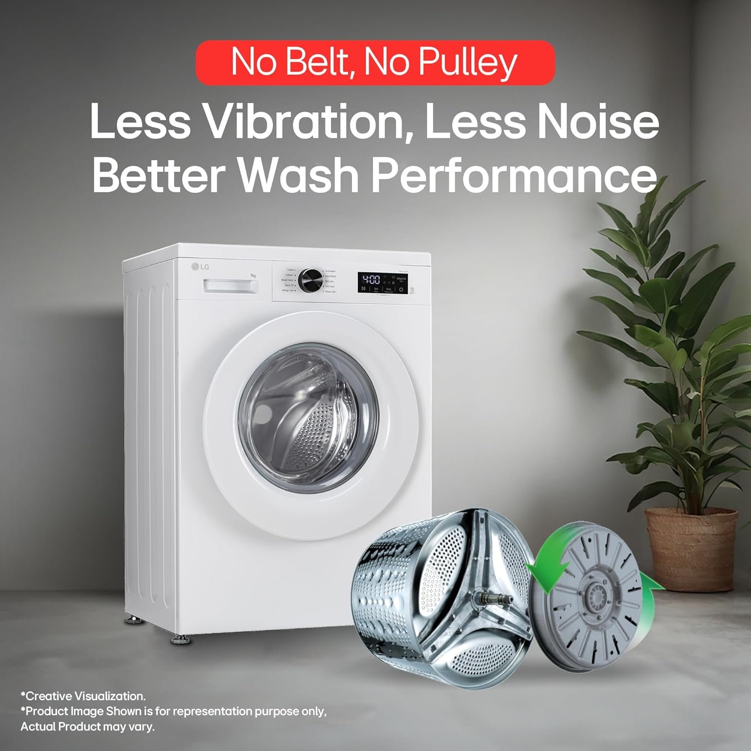 LG Smart Choice, 7 Kg, 5 Star, Steam, Inverter Direct Drive Technology - Image 9