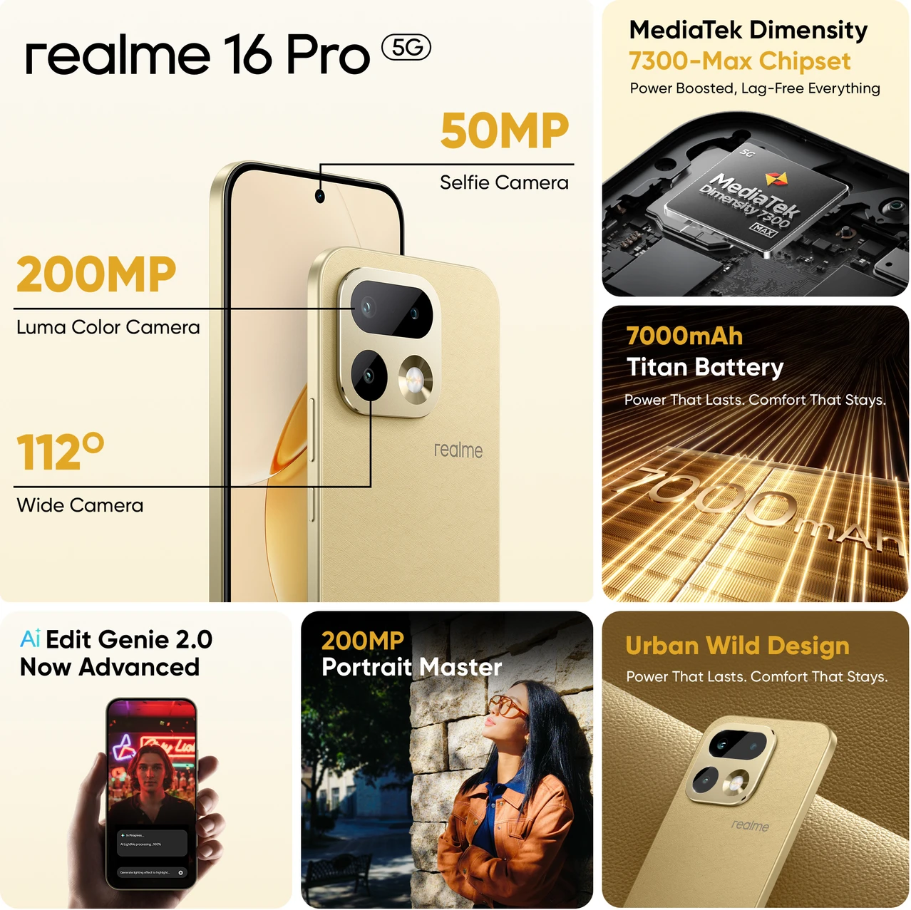 realme 16 Pro 5G (Master Gold, 128 GB) (8 GB RAM) - Image 3