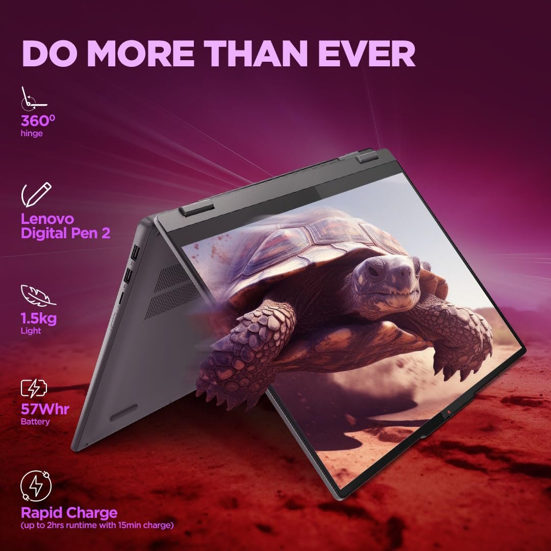 Lenovo Smartchoice Ideapad 5 2-in-1 13th Gen Intel Core i5-13420H (16GB RAM/512GB SSD/1.6kg), 83KX0059IN Laptop - Image 5