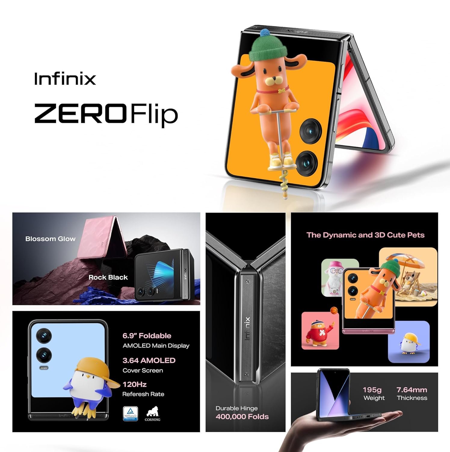 Infinix Zero Flip 5G (Rock Black, 512 GB) (8 GB RAM) - Image 5