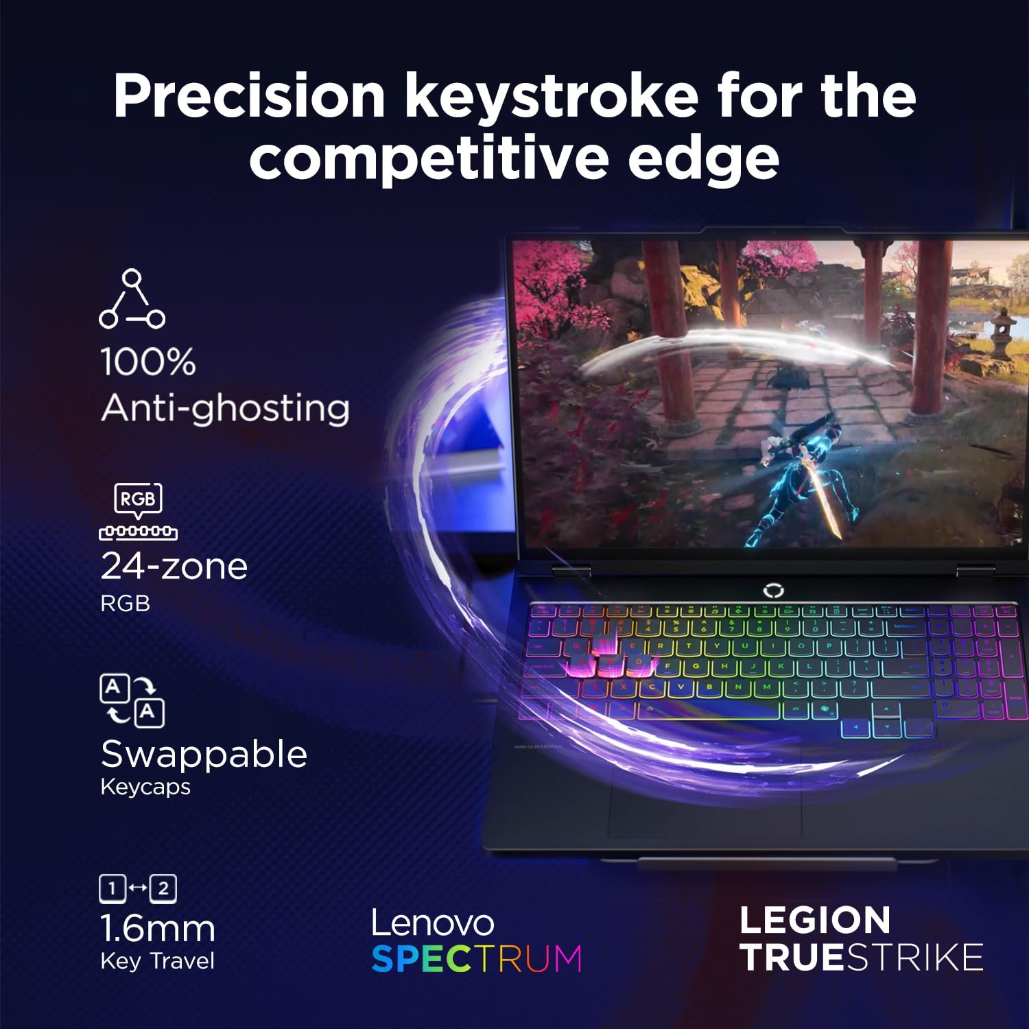 Lenovo Legion Pro 5 2025 Intel Core i9-14900HX | NVIDIA RTX 5070 8GB (32GB RAM/1TB SSD/WQXGA IPS/240Hz/16 (40.6cm)/Windows 11/Office 2024+AI Now/Black/2.4Kg) - Image 4