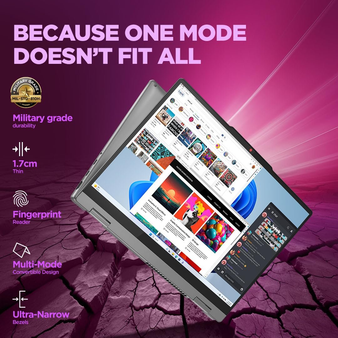 Lenovo Smartchoice Ideapad 5 2-in-1 13th Gen Intel Core i5-13420H (16GB RAM/512GB SSD/1.6kg), 83KX0059IN Laptop - Image 6