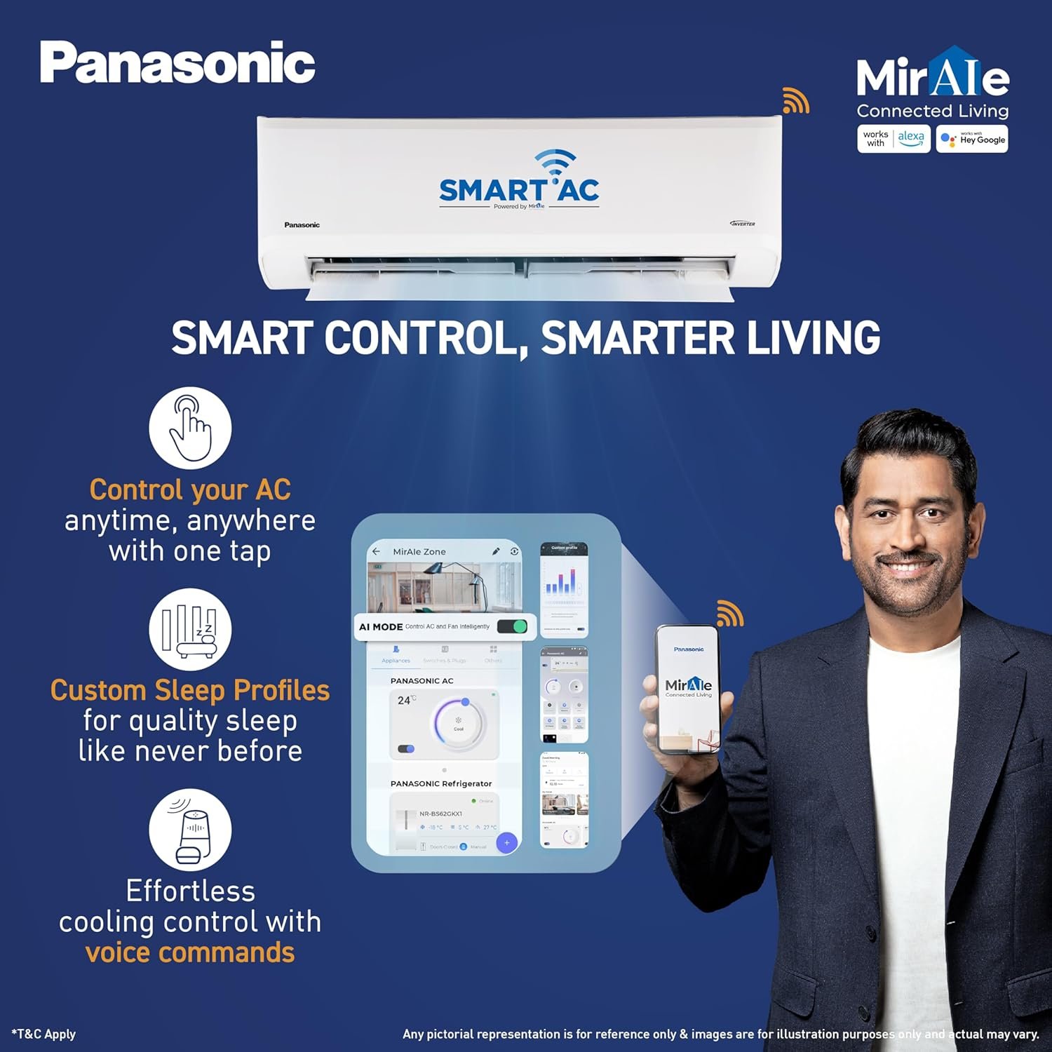 Panasonic 1.5 Ton 3 Star, New Star rated, Premium WiFi Inverter Smart Split AC (DustBuster Tech, Matter Enabled, AI, Higher Airflow, Copper Cond., 8in1 Convertible, 2-Way,PM0.1 Filter,CS/CU-SU18BKY3W,White) - Image 6