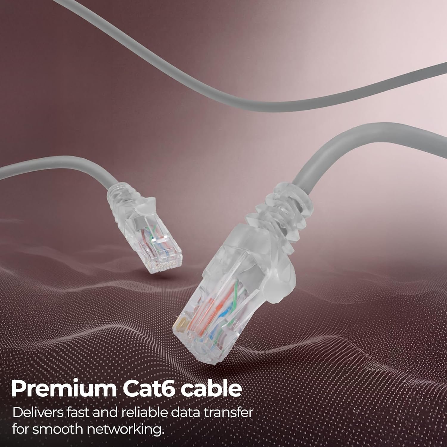 Zebronics Cat 6 Ethernet Cable, 10 Gbps, 5 Meter, UTP, RJ45 LAN Cable, for Routers, POE Switch, IP Phones, PC & Laptops (PC4PCAT6, 5M) - Image 2