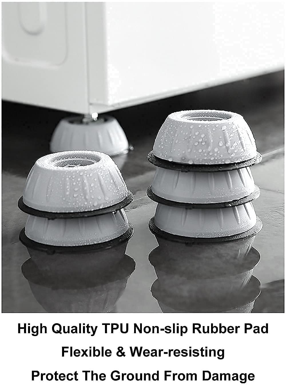 Nirency Washing Machine Stand - Anti Vibration and Non Slip Pads - Image 3
