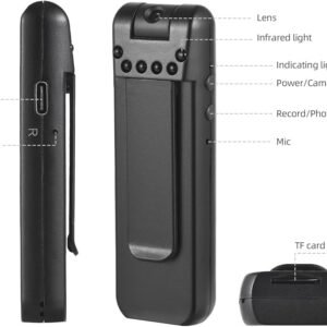 2MP WiFi Mini Pocket Camera 1080P Full HD Wearable Body Cam with Audio & Video