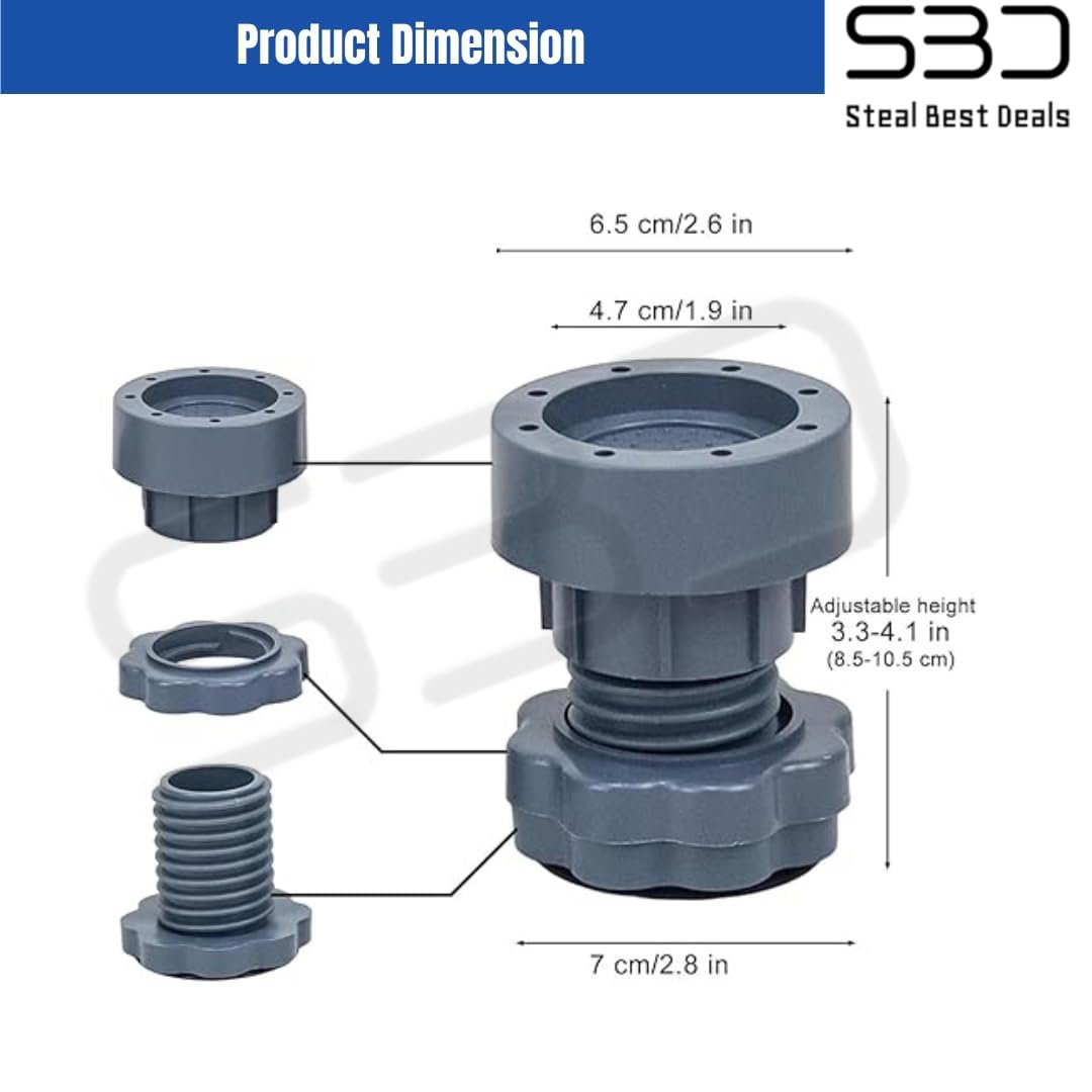 SBD Anti Vibration Pads for Washing Machine | Washing Machine Feet Pads (Regular) - Image 4