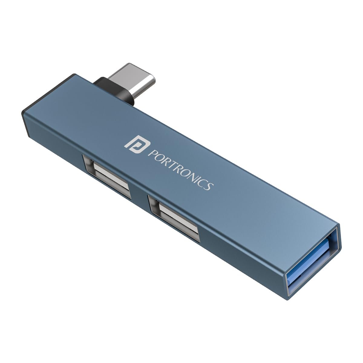 Portronics Mport Mino C USB Dock High Speed 3-Port USB 2.0, Aluminium Alloy Body