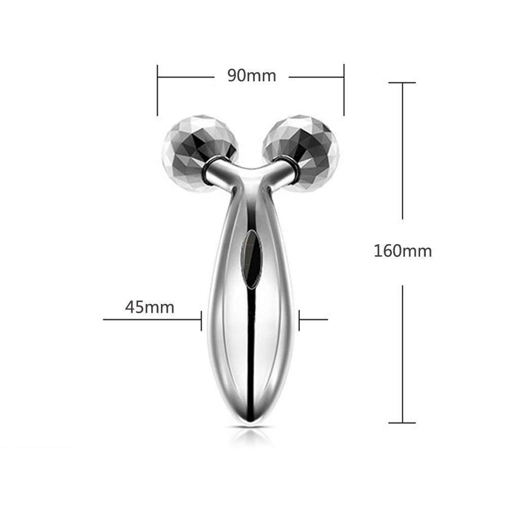 R A PRODUCTS RAPO Manual Roller 3D Y Shape Massager 360 Rotate Full Body Massage For Face Lifting Wrinkle Remover - Image 5