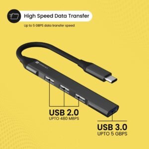 Portronics Mport 31C USB C Hub Dock (4-in-1)