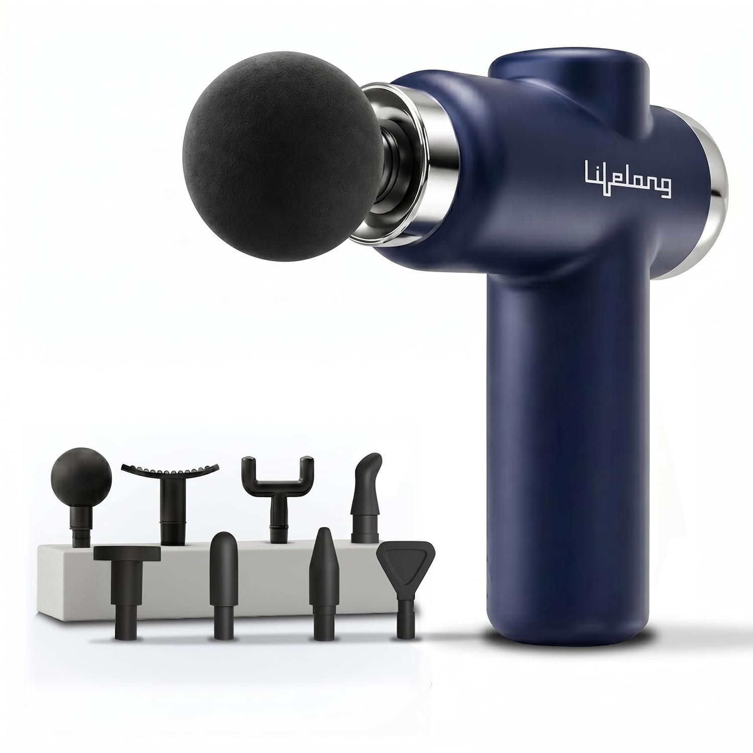 Lifelong Gun Massager for Pain Relief – 8 Massage Heads