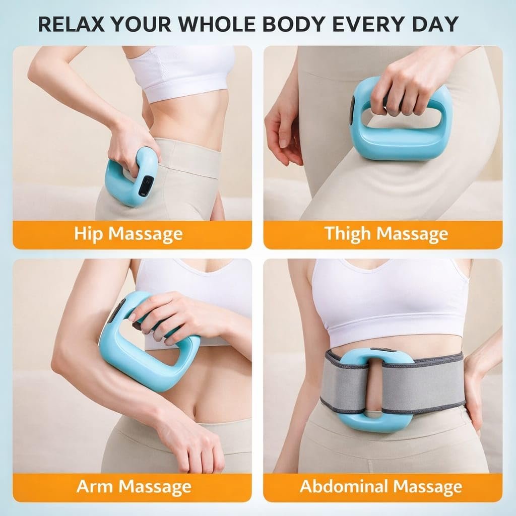 ZNUJ Multifunctional Full-Body Fascial Ring Massager, Deep Tissue Vibrations, High-Frequency Vibration, Adjustable Massage Modes, Portable Electric Fascia Blaster for Muscle Knot Recovery & Relaxation - Image 8