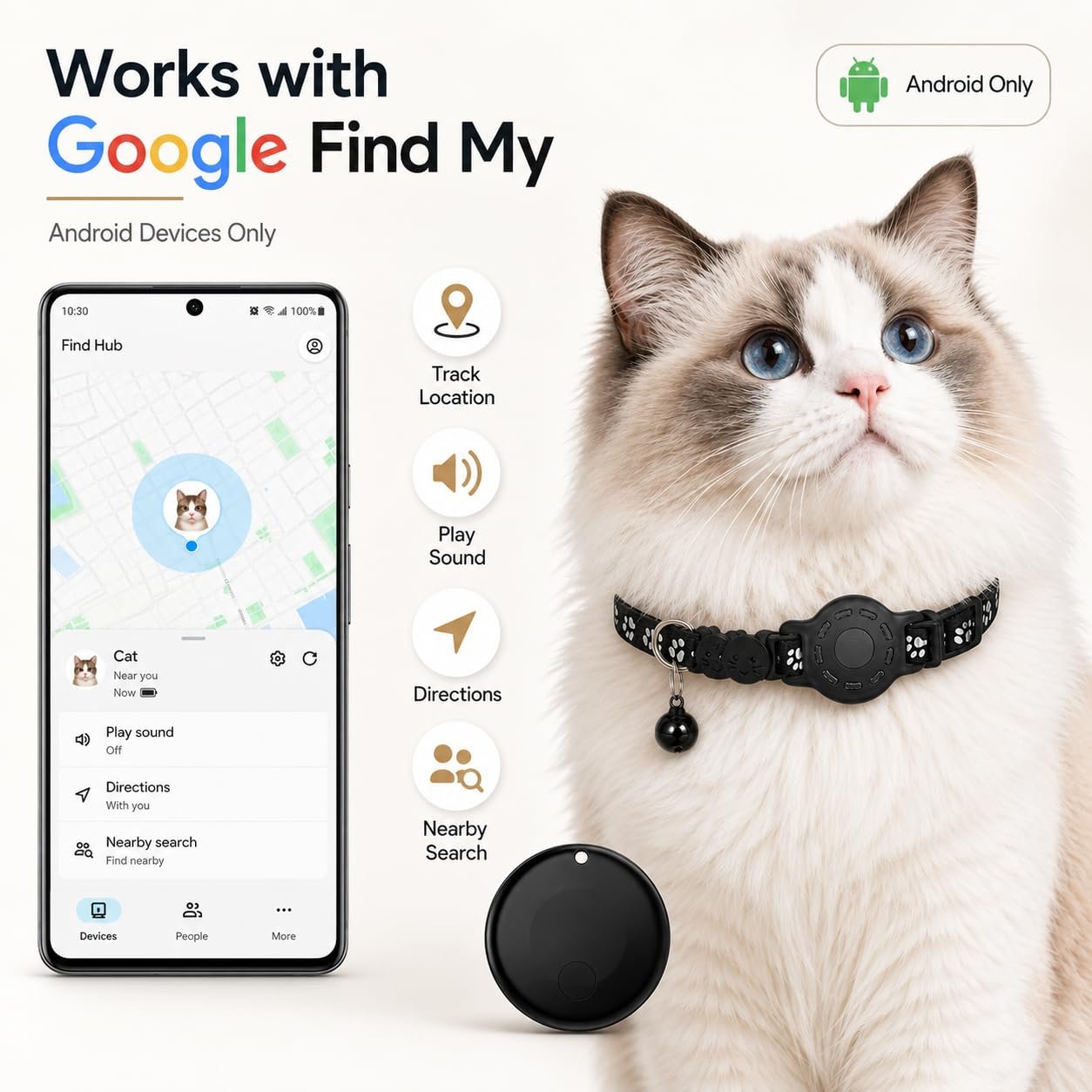 Smart Cat GPS Collar - Waterproof Pet Tracker - Image 2