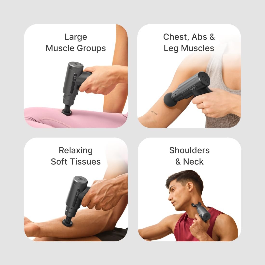 Cult Impact Deep tissue massage gun, 3000mAh battery, 6-speed intensity - Image 4