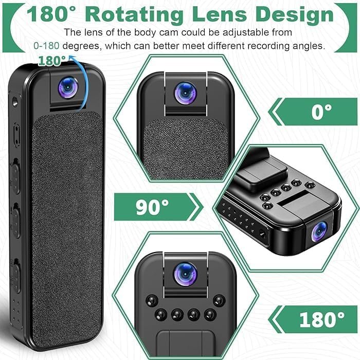 2MP WiFi Mini Pocket Camera 1080P Full HD Wearable Body Cam with Audio & Video - Image 4