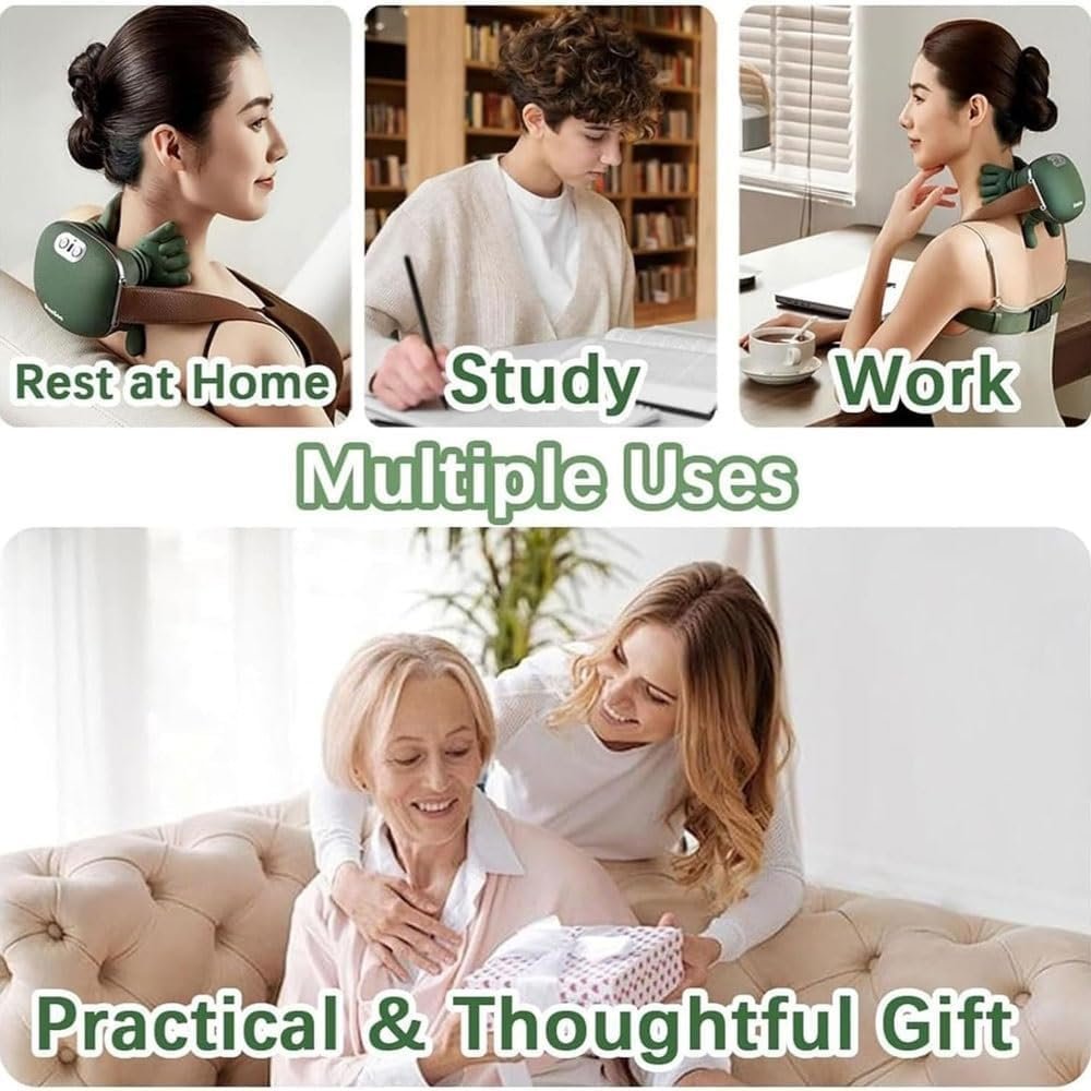 Bionic Heated Massager, Wireless Portable Shiatsu Neck and Back Massager - Image 7
