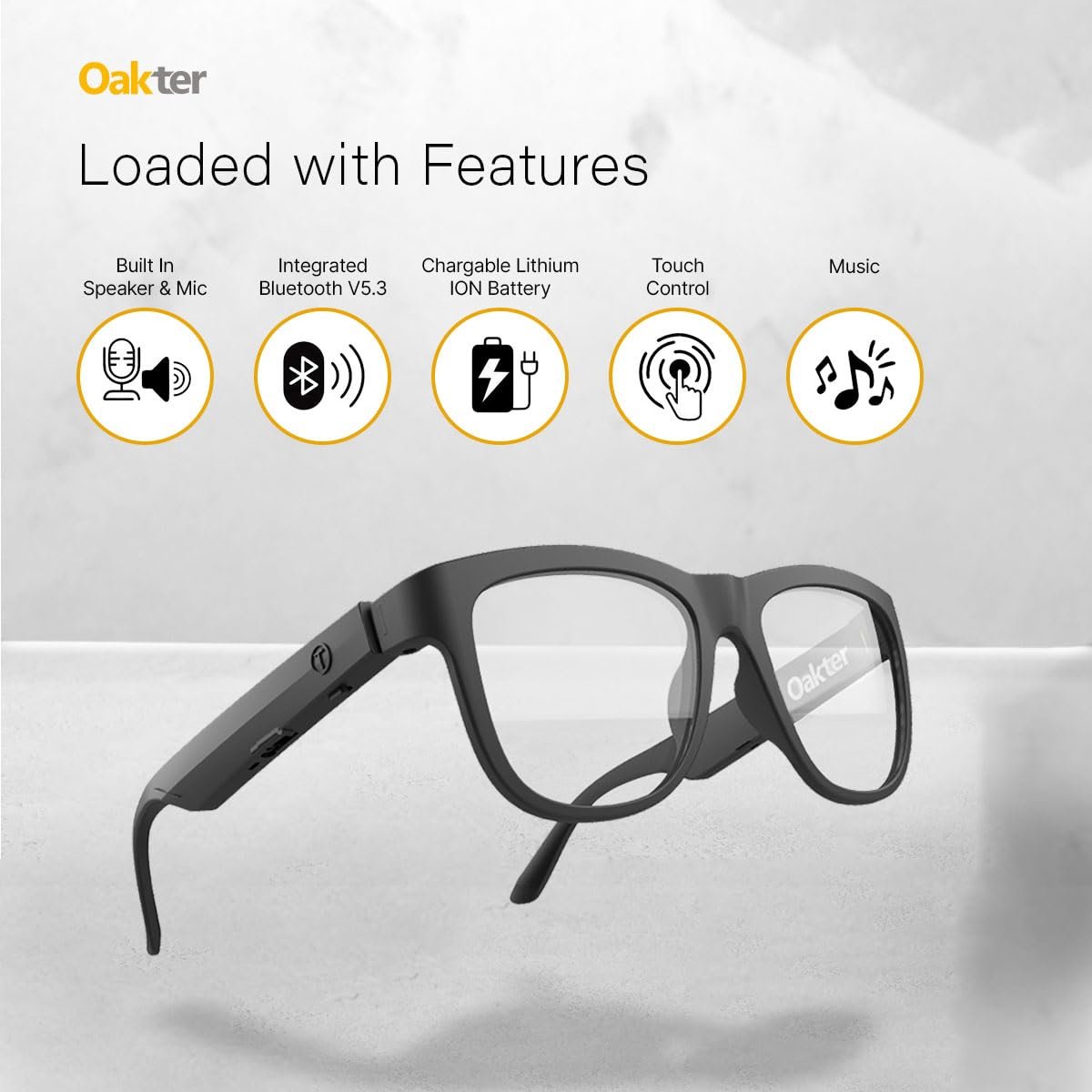 OAKTER Smart Glasses with Wireless Bluetooth - Image 4