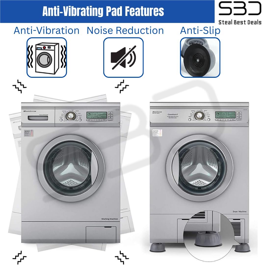 SBD Anti Vibration Pads for Washing Machine | Anti Vibration Pad (Small) - Image 4