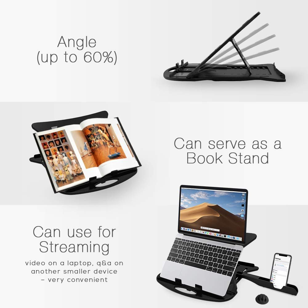 STRIFF Adjustable Laptop Tabletop Stand Patented Riser Ventilated Portable Foldable - Image 6