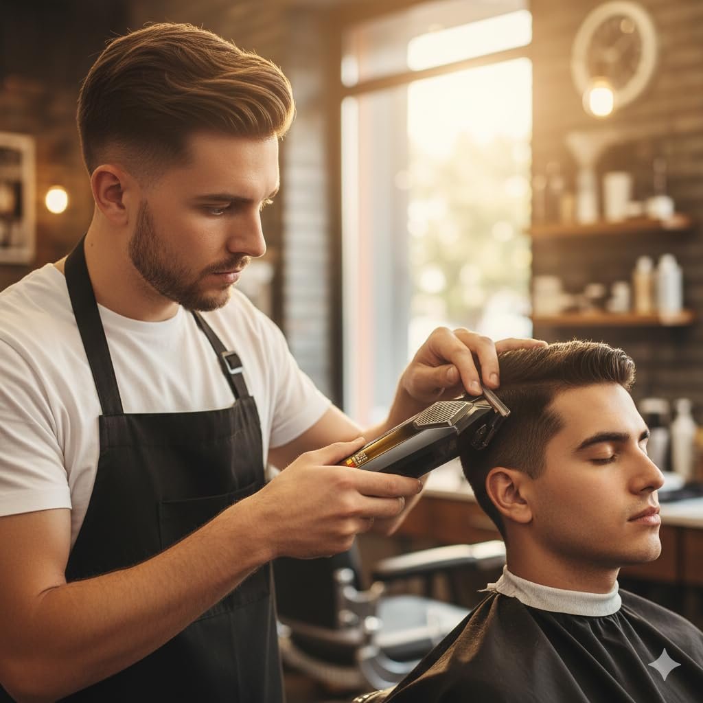 Drumstone (ππ ππππ«π¬ π°ππ«π«ππ§ππ²) Professional Menβs Hair Clipper β Electric Barber Trimmer Hair Cutting Machine - Image 2