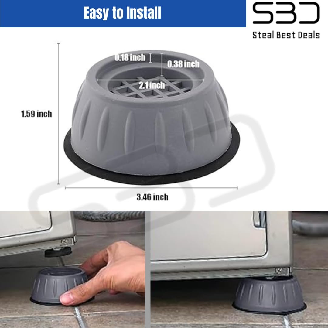 SBD Anti Vibration Pads for Washing Machine | Anti Vibration Pad (Small) - Image 2