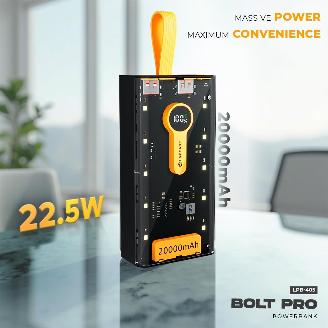LAPCARE Bolt Pro 20000Mah Transparent Power Bank - Image 2