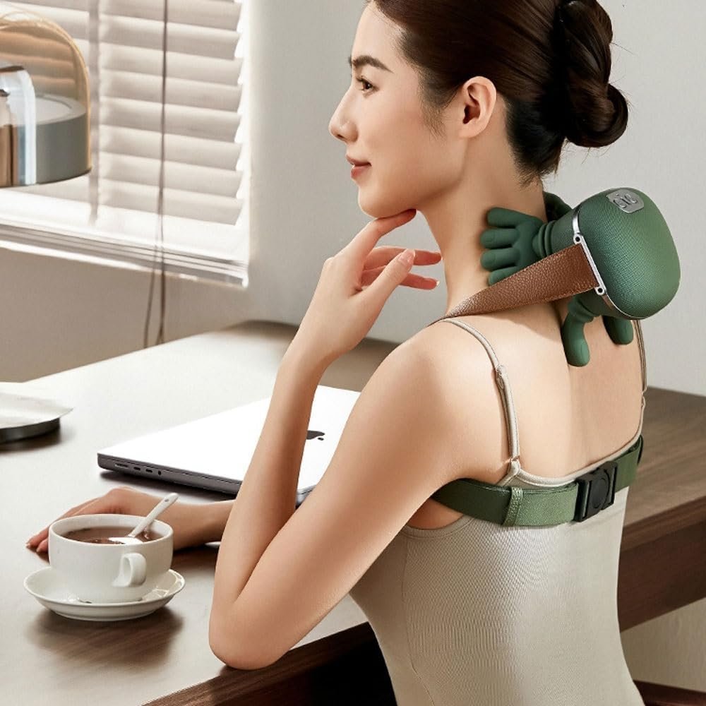Bionic Heated Massager, Wireless Portable Shiatsu Neck and Back Massager - Image 2