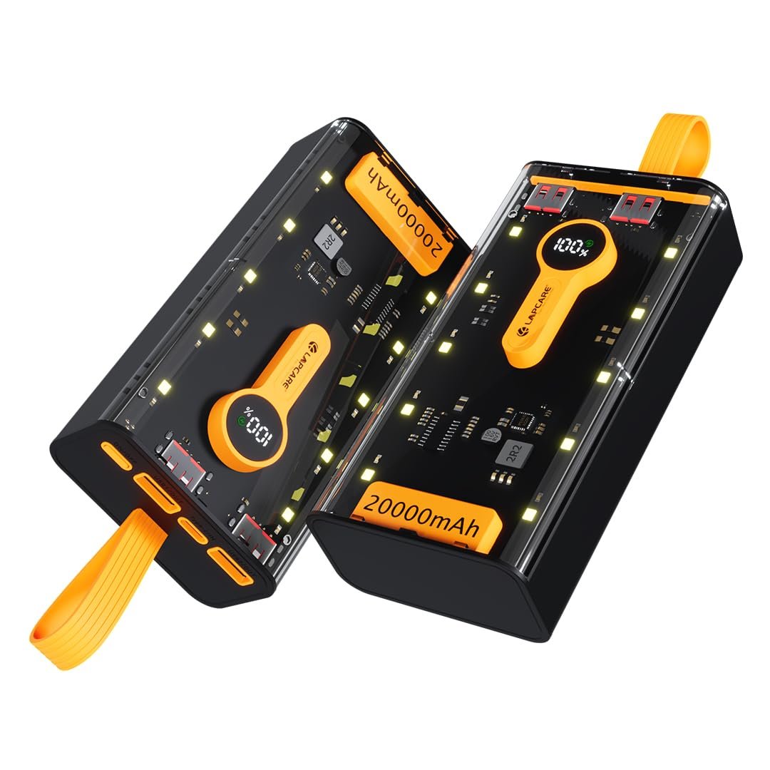 LAPCARE Bolt Pro 20000Mah Transparent Power Bank