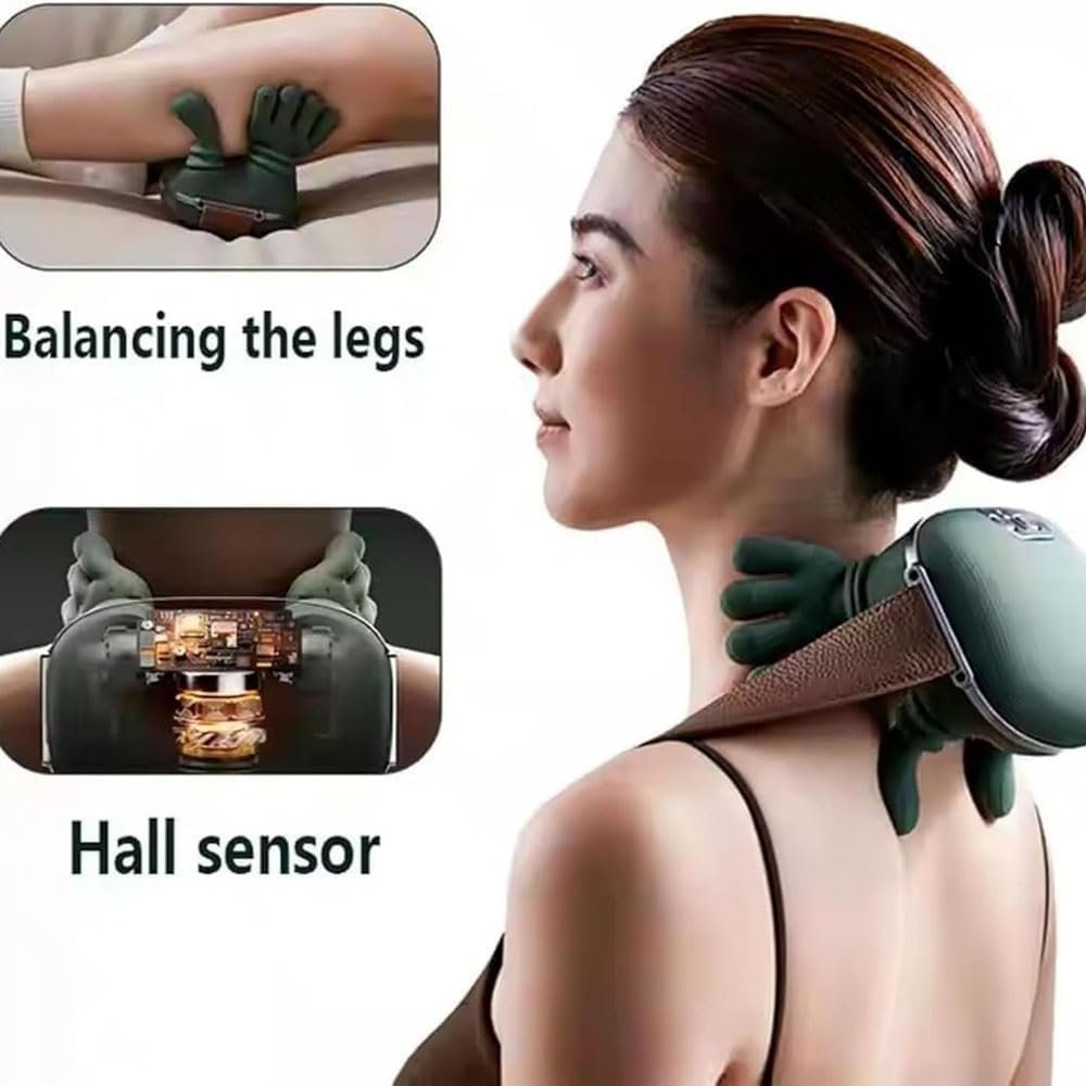 Bionic Heated Massager, Wireless Portable Shiatsu Neck and Back Massager - Image 3