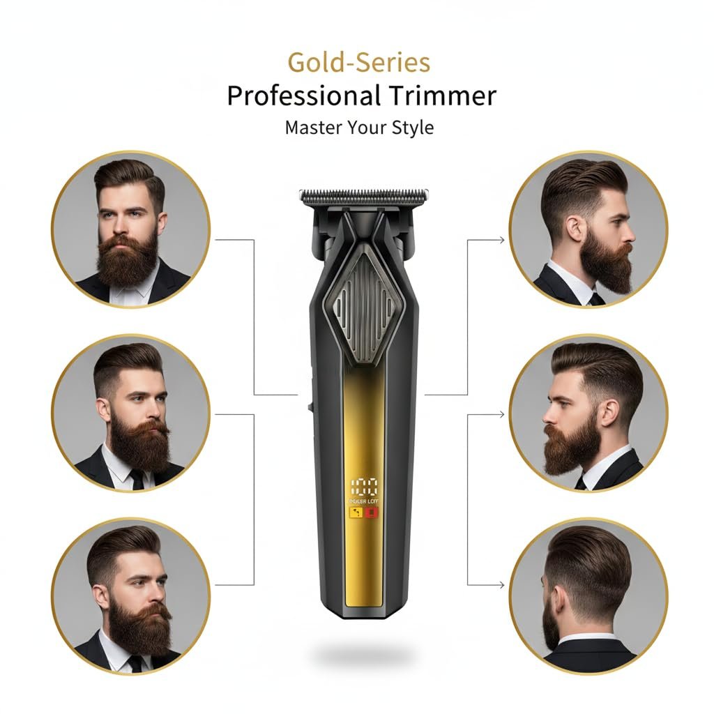 Drumstone (ππ ππππ«π¬ π°ππ«π«ππ§ππ²) Professional Menβs Hair Clipper β Electric Barber Trimmer Hair Cutting Machine - Image 5