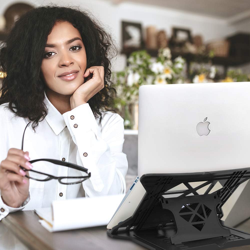 STRIFF Adjustable Laptop Tabletop Stand Patented Riser Ventilated Portable Foldable - Image 3