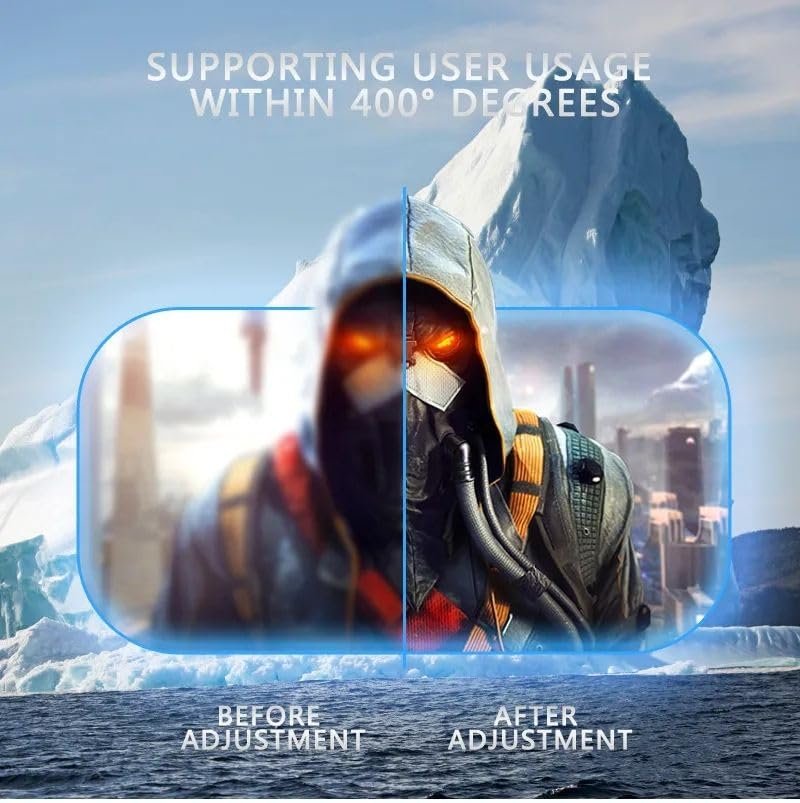 3D VR Headset with Built in Adjustable Headphones Virtual Reality Glasses - Image 3