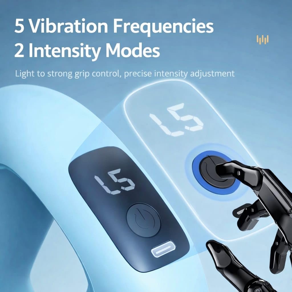ZNUJ Multifunctional Full-Body Fascial Ring Massager, Deep Tissue Vibrations, High-Frequency Vibration, Adjustable Massage Modes, Portable Electric Fascia Blaster for Muscle Knot Recovery & Relaxation - Image 7
