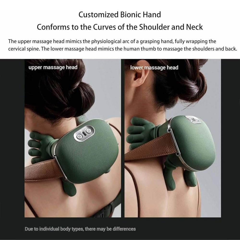 Bionic Heated Massager, Wireless Portable Shiatsu Neck and Back Massager - Image 4