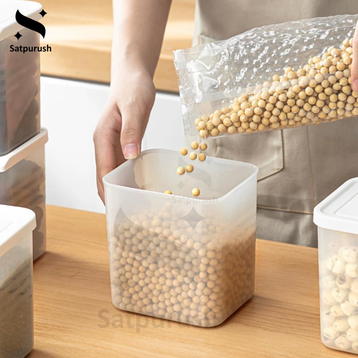 Fridge Storage Containers for Vegetables – 1200 ml (Pack of 6) - Image 8
