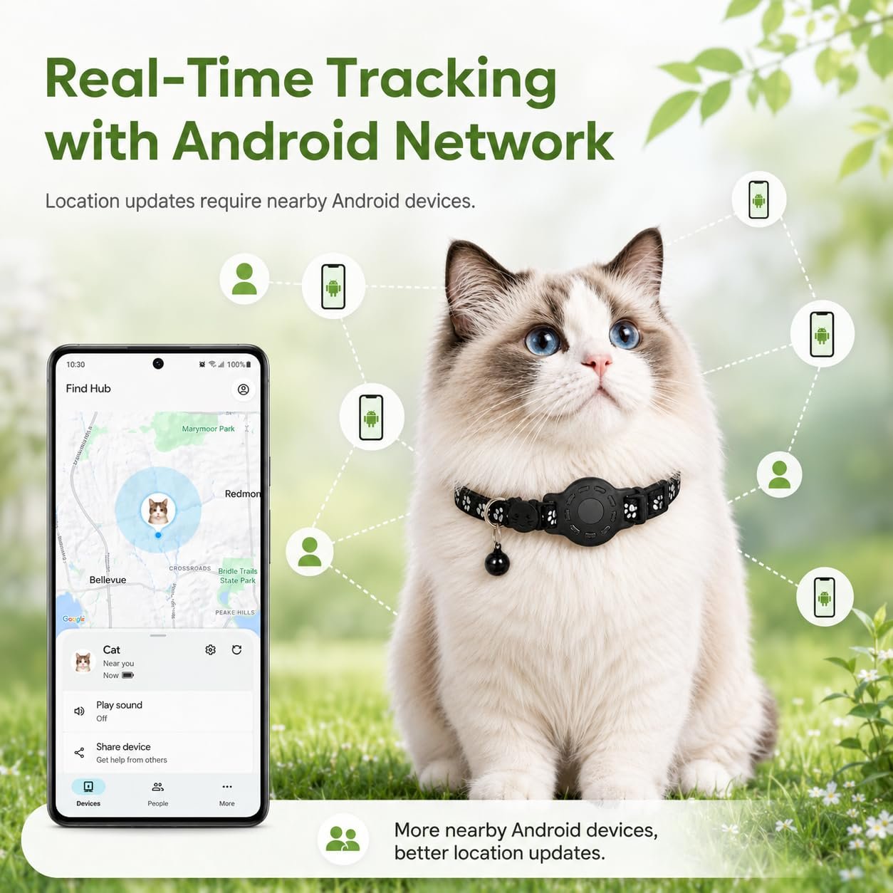 Smart Cat GPS Collar - Waterproof Pet Tracker - Image 3