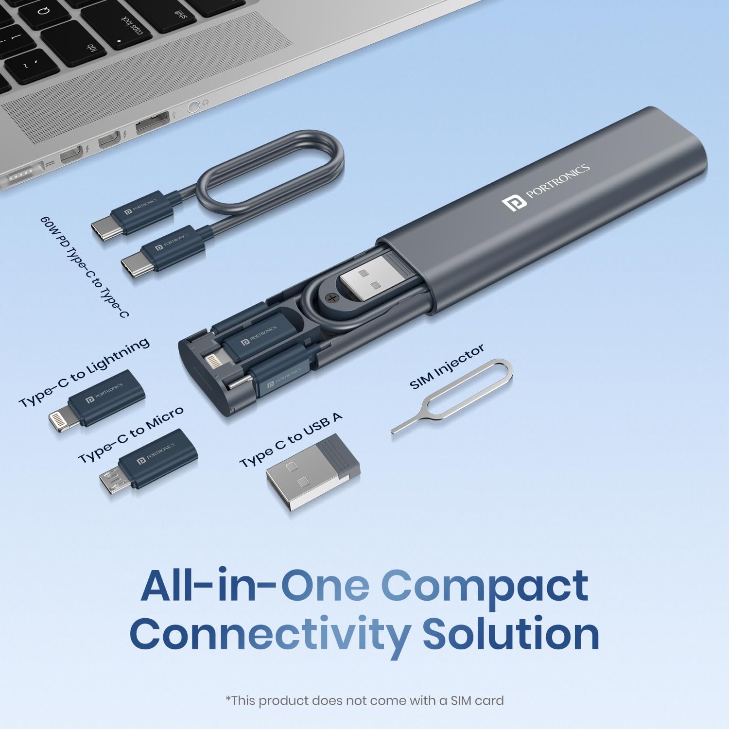 Portronics Snapcase 3 60W Multifunctional Fast Charging Data Cable Kit - Image 6