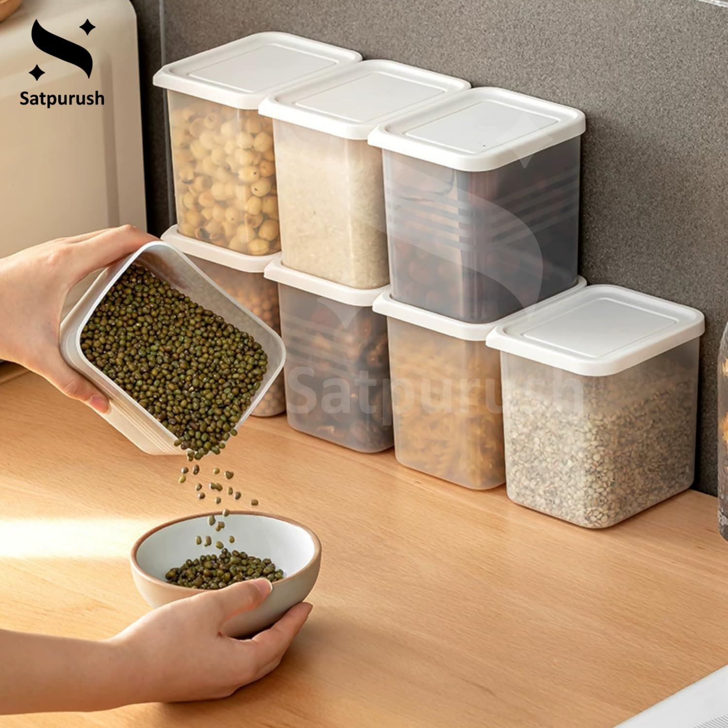 Fridge Storage Containers for Vegetables – 1200 ml (Pack of 6) - Image 7