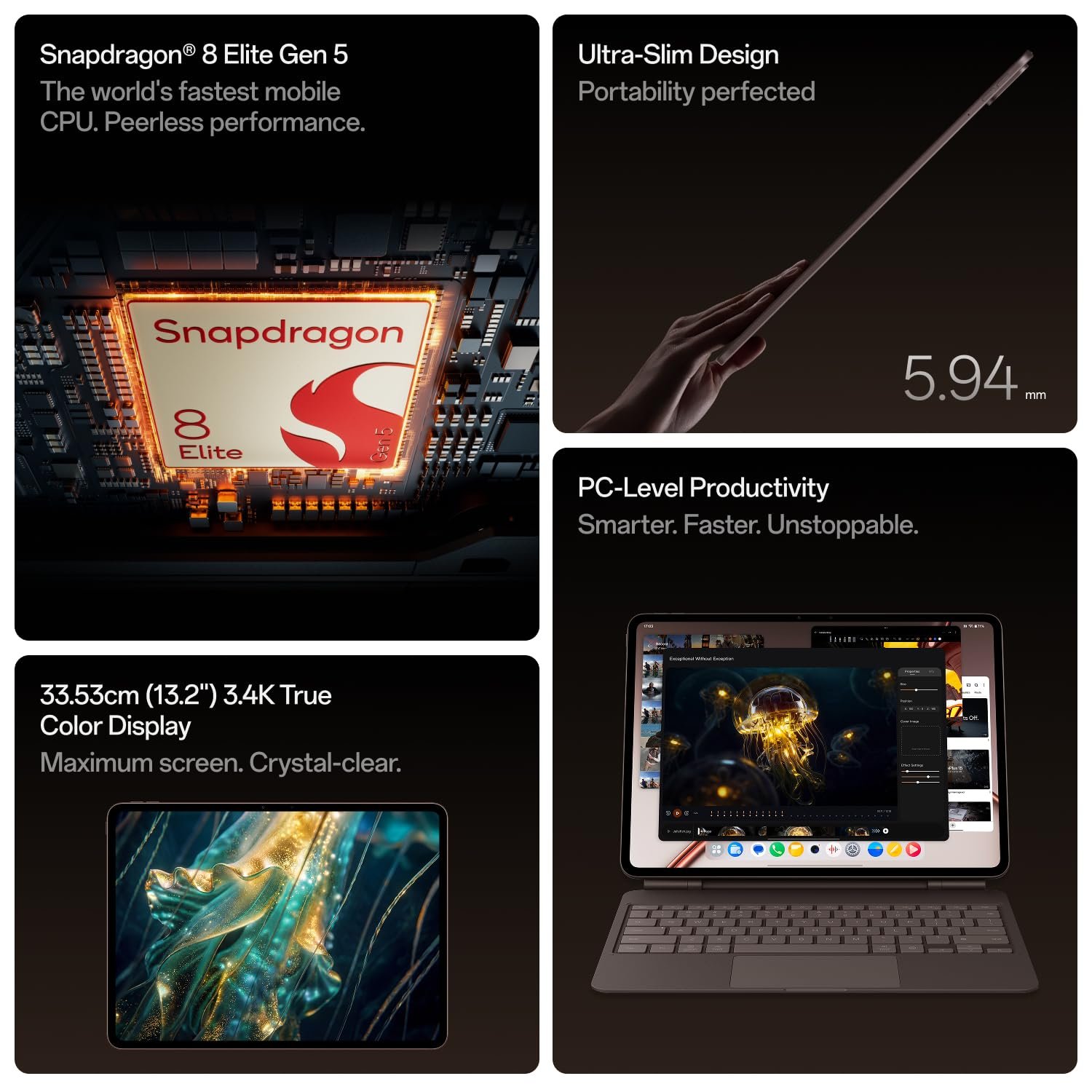 OnePlus Pad 4, Snapdragon® 8 Elite Gen 5, 8GB + 256GB - Image 4
