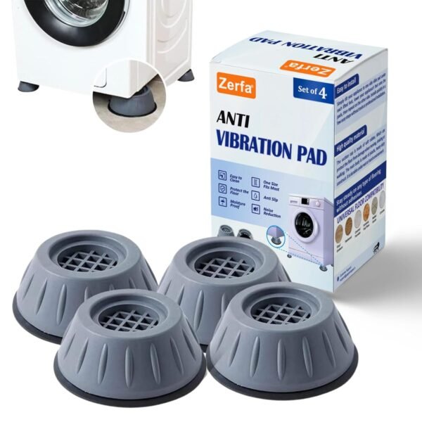 Zerfa Anti Vibration Pads for Washing Machine with Suction Cup