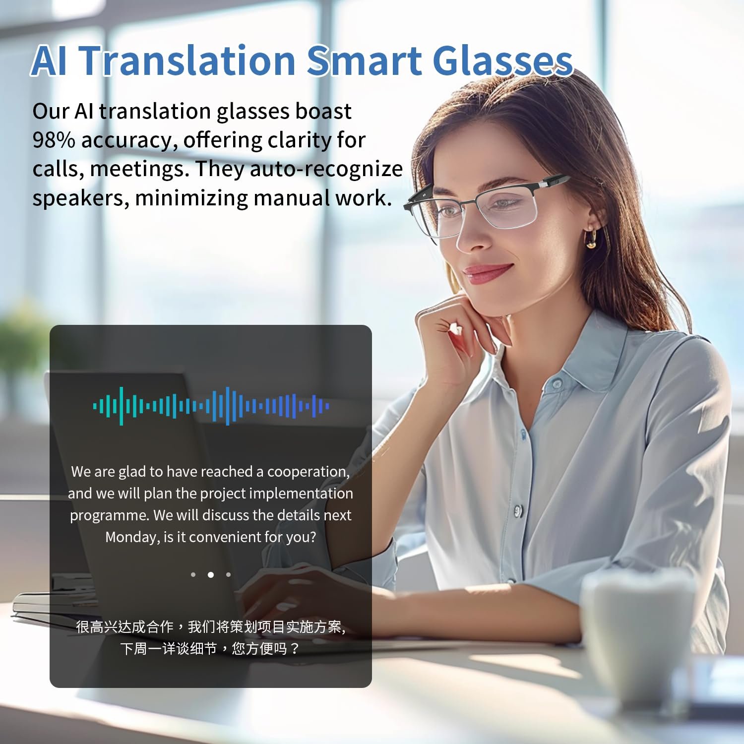AI Translation Smart Glasses for Men Women - Image 6