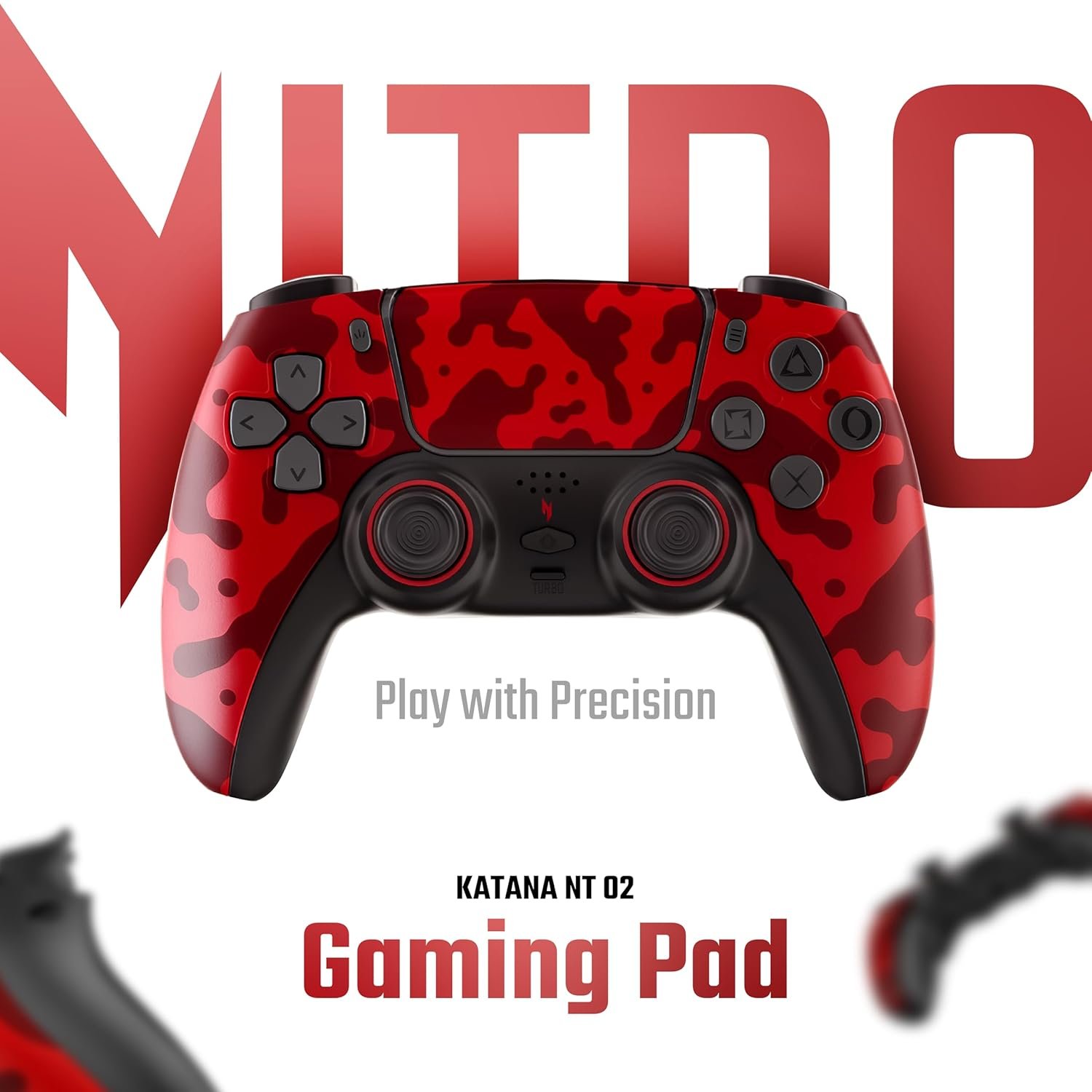 acer Nitro Katana NT-02 Wireless Multi-Platform Game Controller | Bluetooth 5.3 | Touchpad & Built-in Speaker | Dual Vibration | MR/ML Programmable Buttons | Hall Triggers | Switch/PC/Android/iOS/PS4 - Image 4