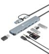 Portronics Mport 8 Plus Dual Plug 8-in-1 Docking Station