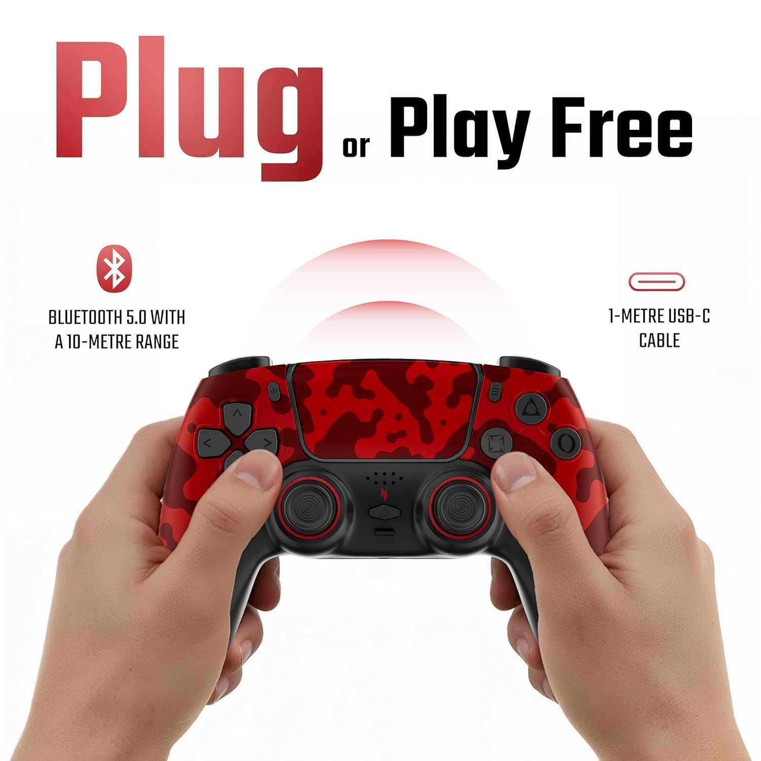 acer Nitro Katana NT-02 Wireless Multi-Platform Game Controller | Bluetooth 5.3 | Touchpad & Built-in Speaker | Dual Vibration | MR/ML Programmable Buttons | Hall Triggers | Switch/PC/Android/iOS/PS4 - Image 10